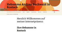 Desktop Screenshot of hebammen-rostock.de